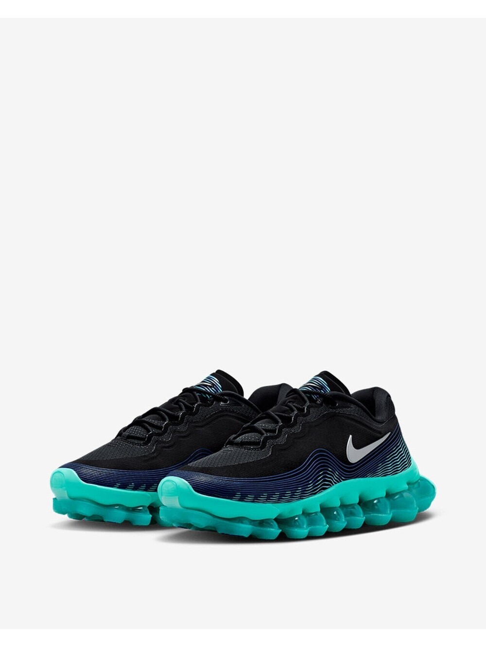 Nike Air Liquid Max Men's Shoes 9.5 Black Radiant Blue Chrome IQ7635-001 New Box